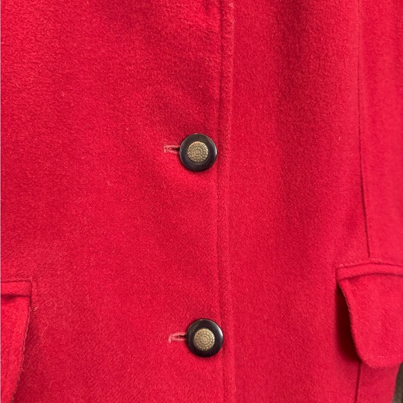 Lifesport Red Wool-Blend Blazer with Black Velvet Collar - Picture 2 of 6